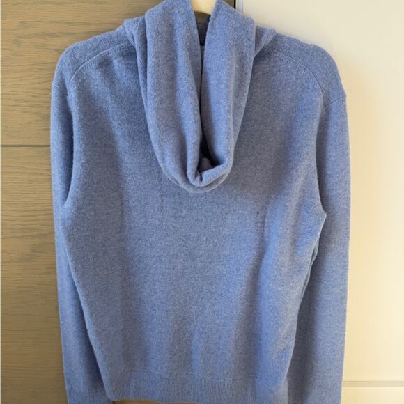 Men's Blue Greyson Wool/Cashmere Hooded Sweater Size Small - Picture 2 of 11